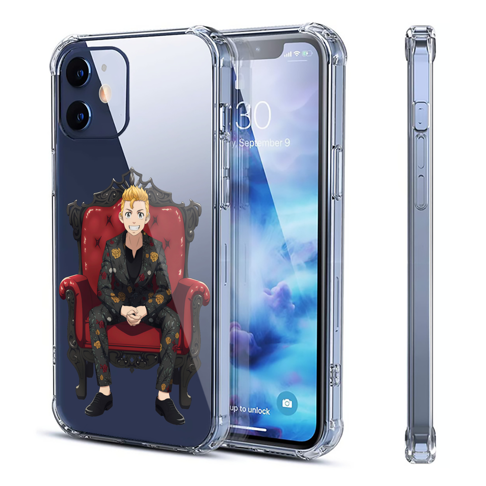 （画像用） 東京リベンジャーズ Tokyo Revengers 【iPhone 12シリーズ対応】透明スマホケース（クリアソフトケース）
